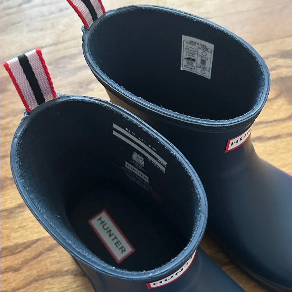 Hunter Women's PLAY Short Rain Boots, Valtameri Blue, US Size 7 - Picture 13 of 15